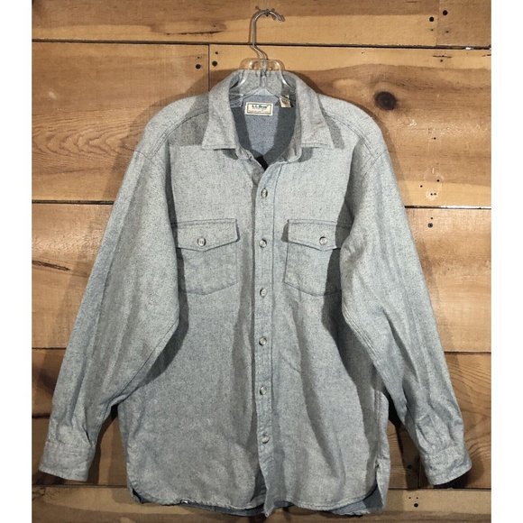 Vintage L.L. Bean Timberline Button Down Shirt Mens Size Large Tall Flannel - Picture 1 of 11